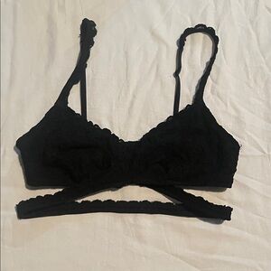 Aerie Elegant Black Lace Bralette